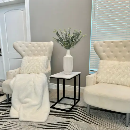 Artificial Eucalyptus Branches Green Frosted Plant 30" 3 Stems {3}