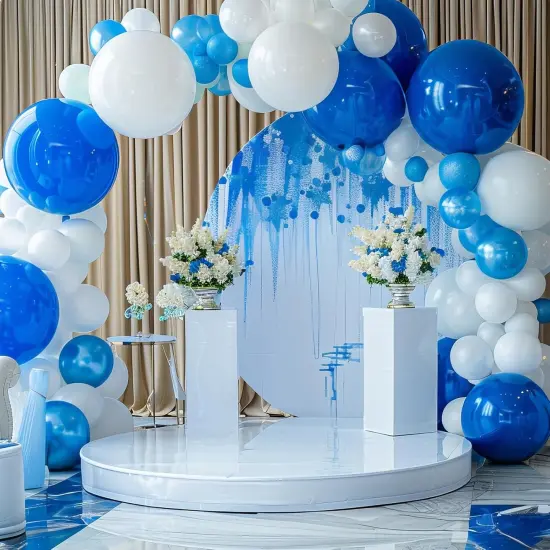 135pcs White Balloons Different Sizes 18 12 10 5 Inch for Garland Arch, Latex Balloon for Wedding Birthday Party Baby Shower Anniversary Decorations {5}