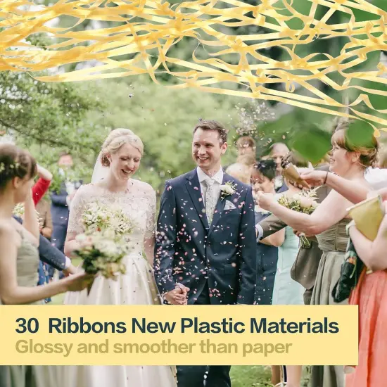 Confetti Poppers, Streamer Plastic No Mess for Party,Birthday,Wedding {2}