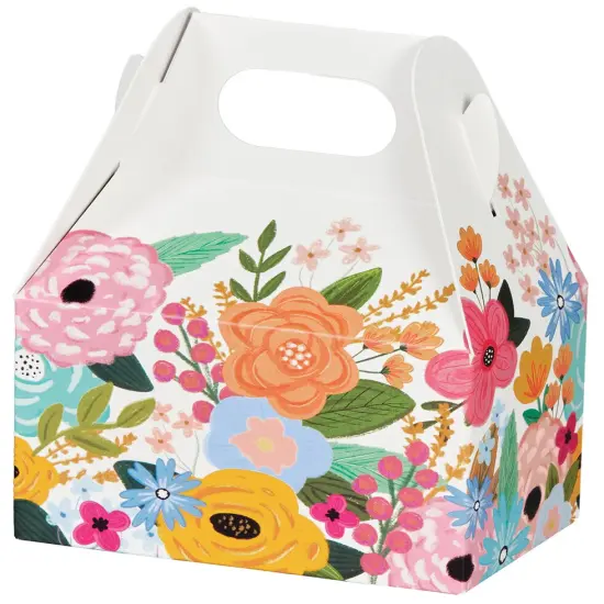 Pack/6: Wildflower Garden Gable Box - 4 x 2-1/2 x 2-1/2" {1}