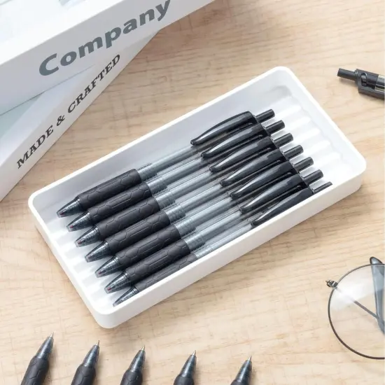 30 Pcs Gel Pens, 0.5mm Black Ink Gel Pen Fine Point Pens, Retractable Gel Ink Rollerball Pens, Quick Dry Gel Ink Pens with Large Capacity Ink Smooth Writing for Office School Women Men (Modern) {2}