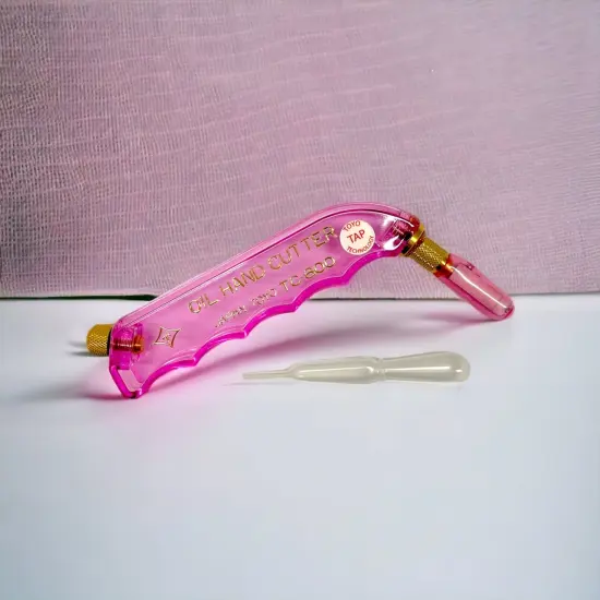 [TC-600PRV] TOYO&trade; Pistol Grip Supercutter&reg; with Tap Wheel Technology - PATTERN BLADE Pink {3}