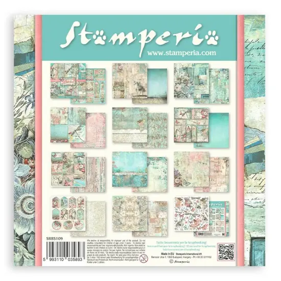 Stamperia Double-Sided Paper Pad 8"X8" 10/Pkg-Wonderland, 10 Designs/1 Each {3}