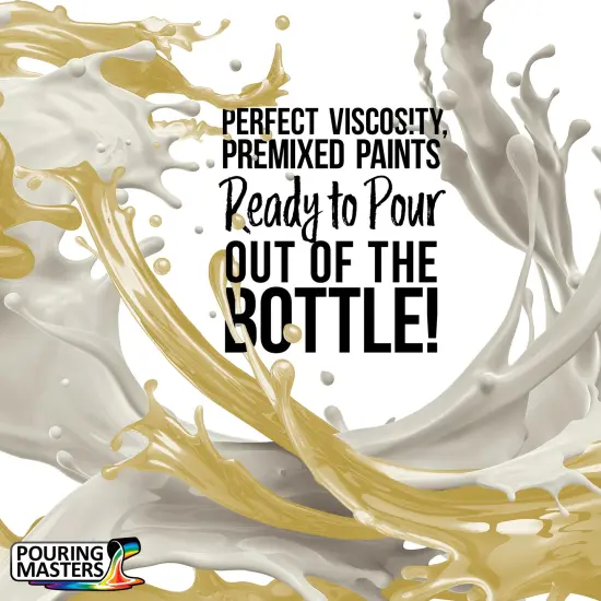 Pouring Masters Buttercream Yellow Ready to Pour Acrylic Pouring Paint - Premium 64-Ounce Pre-Mixed Fluid Acrylic Paint - Fluid Art Supplies for Canvas, Wood, Paper, Tile & Rocks {1}