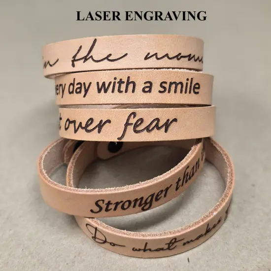 Vegetable-Tanned Leather Wristbands 1/2" &ndash; Craft, Tool, and Personalize Your Own Bracelets (10 pack) {6}