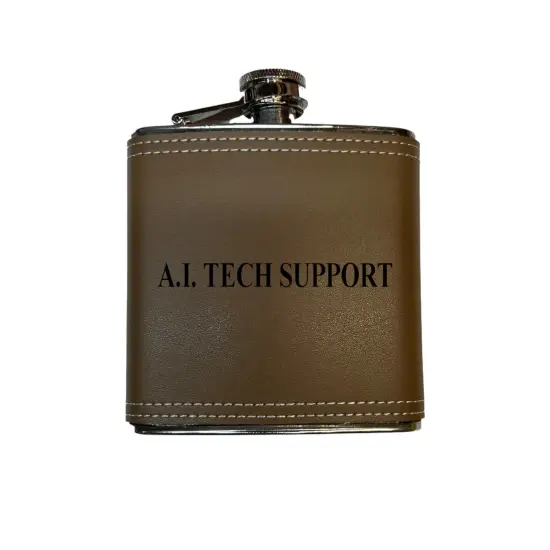 8OZ - A.I. Tech Support - BLACK, RED, STAINLESS, OR 6OZ LEATHER {1}