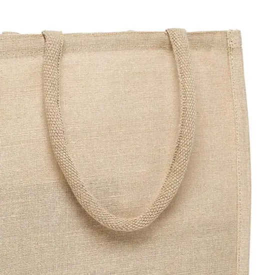 Practical Natural Jute Bag 11 3/4" x 4 3/4" x 13 7/8" {4}