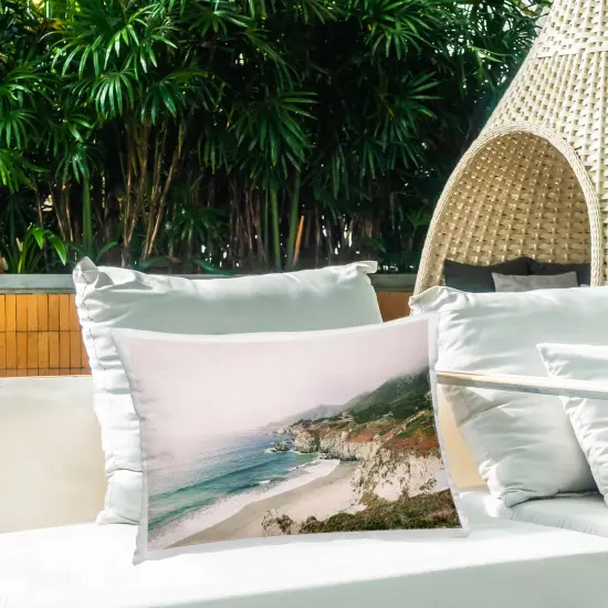 Big Sur Coast View Outdoor Printed Pillow Design by Sisi and Seb, 14 x 7 x 20 {2}