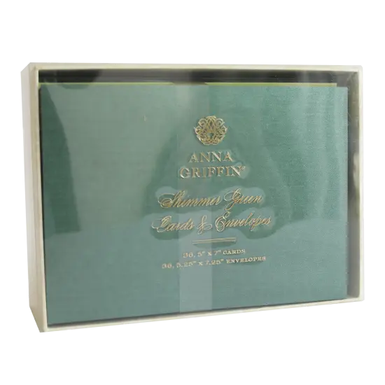 Shimmer Green Cards and Envelopes {1}