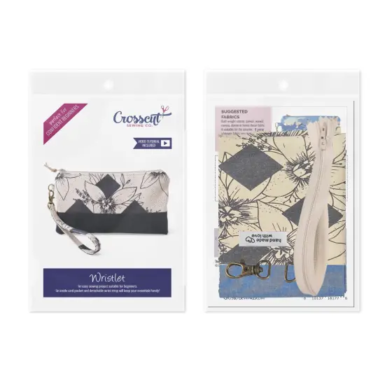 Crosscut Sewing Co.&reg; Wristlet Sewing Kit - Beginner Sewing Project Kit Diamond {2}