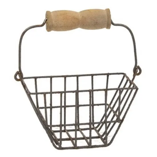 Mini Wire Egg Basket Tote With Handle {1}