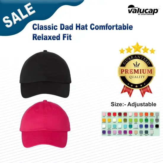 Valucap&reg; Classic Dad Hat Comfortable Relaxed Fit Kelly {3}
