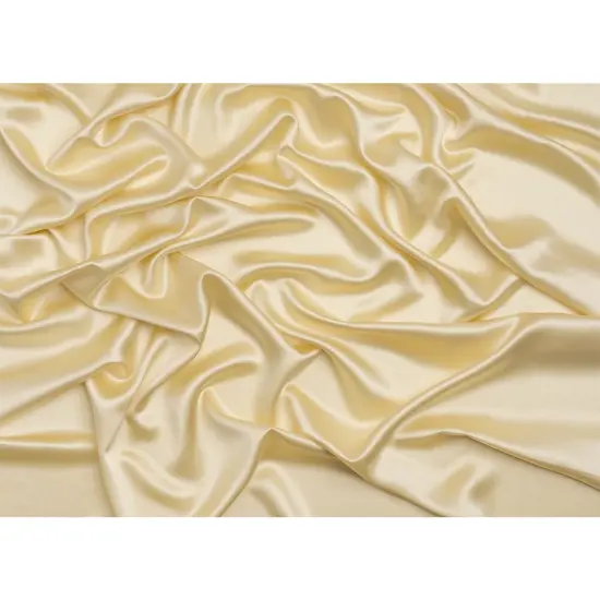 1 Yard Pale Yellow Silk Crepe Back Satin Soft Smooth Elegant Sewing Fabric for Summer Dresses 44 inch Width {3}