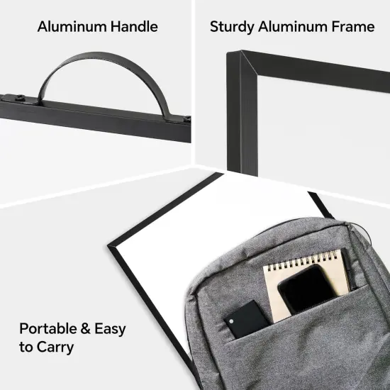 White Board Linen Bulletin Board Combo, 16"x12(Gray-combo) {3}