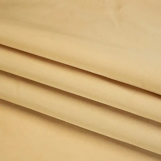 1 Yard Soft Gold Silk Duchesse Satin Premium Collection Formal Fabric, 59 Inches Wide {1}