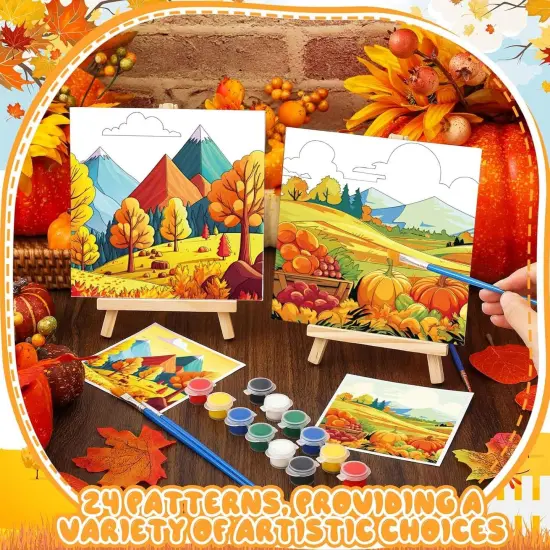 Painting Autumn Painting Canvas 6" x 6(Fall) {3}