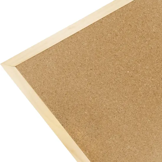 14.6 inches x 11 inches Frame Cork Board for Bulletin Board(Beige, Brown) {4}