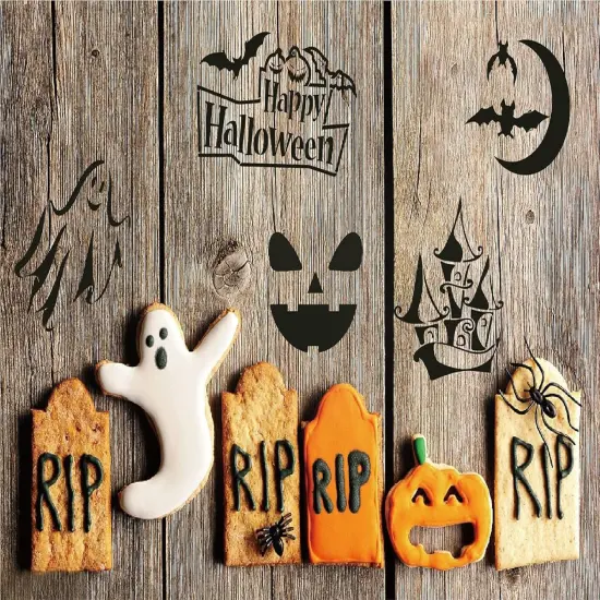16 Pieces Halloween Stencils(Painting) {3}