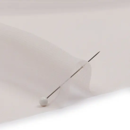 1 Yard Solid Silk Chiffon Fabric for Bridal Overlays Scarves Dresses 54 inch Width {2}