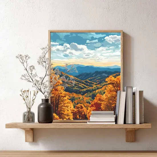 Smoky Mountains Paint by Numbers Kit (16x20inch, No Frame) {2}