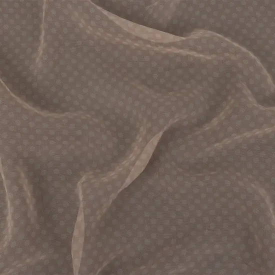 1 Yard Whispering Peach and Ivory Silk Georgette Soft Flowing Designer Deadstock Fabric 53 inch Width {1}