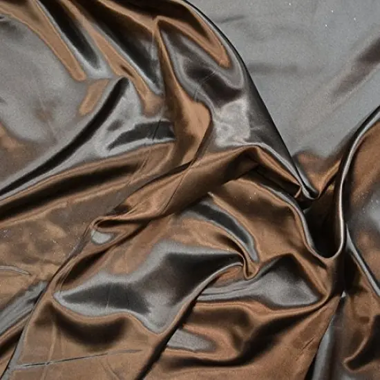 1 Yard Satin Fabric for Apparel & Event Design Smooth & Radiant 58/60" Width Brown {1}