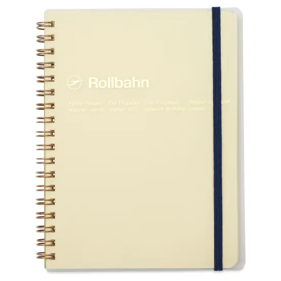 Delfonics Rollbahn Clear Plastic Notebook - 5-1/2" x 7", Clear {1}