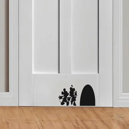 Adhesive Mouse Hole Decal | Mouse Hole Baseboard Sticker (4''x10'', 2pcs) {3}
