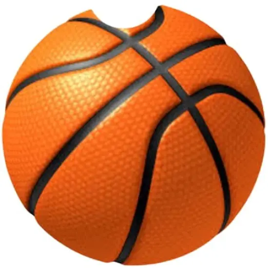 Basketball Ceramic Car Coaster Set 2.56" (2 Pack) {1}