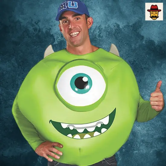 Men's Monsters University Mike Deluxe Costume Plus Halloween {6}