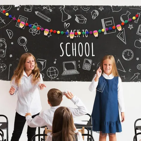 8.2FT Back to School Felt Pencil Garland {3}