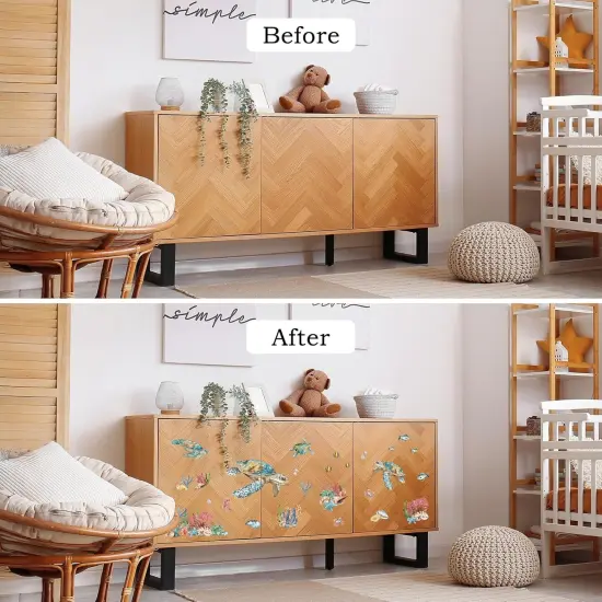 2 Large Coral Seashell Design Sheets 12''x18'' {3}