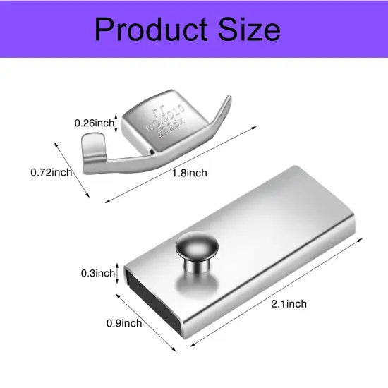 Magnetic Seam Guide for Sewing Machine,Guide Sewing Foot,Hem Guide,WENICE Sewing Machine Accessories 2Pcs {6}