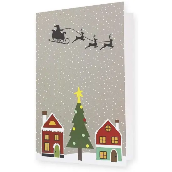 Merry Christmas Greeting Cards and Envelopes, Cute Designs (4 x 6 In, 36 Pack) {6}