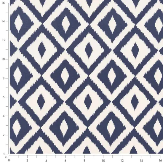 Denim - Blue Abstract & Geometric,Diamonds Upholstery Fabric 54 Inches" {4}