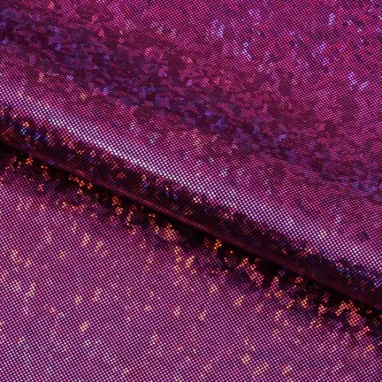 Shattered Glass Foiled Spandex Fabric Black/Black {3}