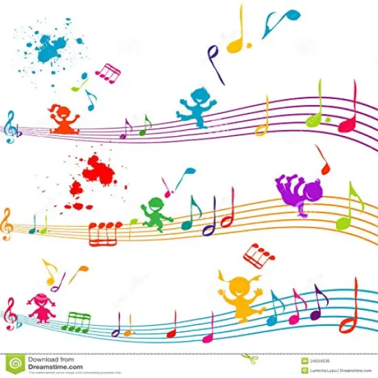Band Music Notes Rainbow Edible Icing Image for sheet cakes {1}