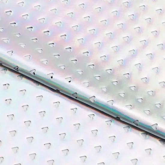 Hearts Wide Open Spandex Fabric Electric Silver {1}