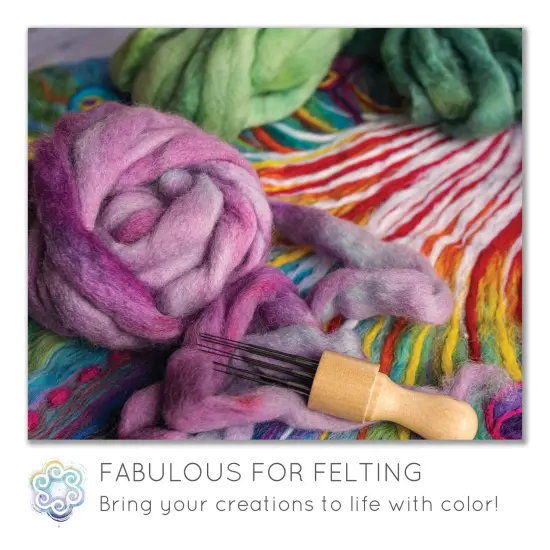 Hand Dyed BFL Wool Roving: Gorgeous tonal colorways for easy needle felting, hand spinning or weaving. Choose 1oz or 4oz {7}