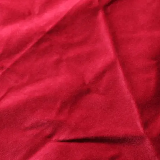 5 Yard Cotton Velvet Upholstery Drapery Fabric 60 Inches Width Scarlet Red {1}