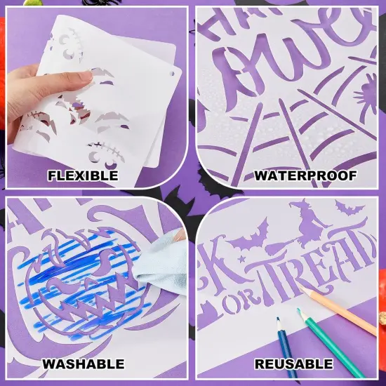 20 Pcs Welcome Stencil(Halloween Style) {2}