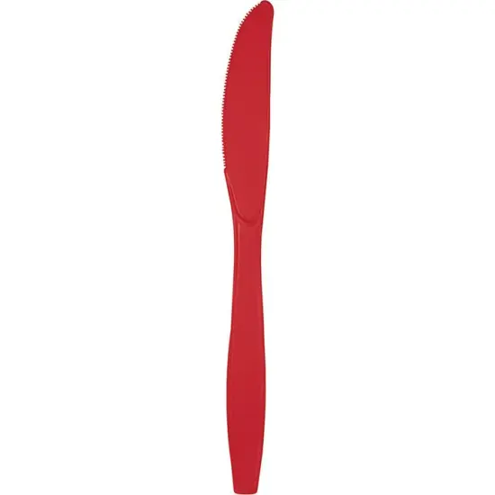 288 pc Bulk Classic Red Plastic Knives {1}