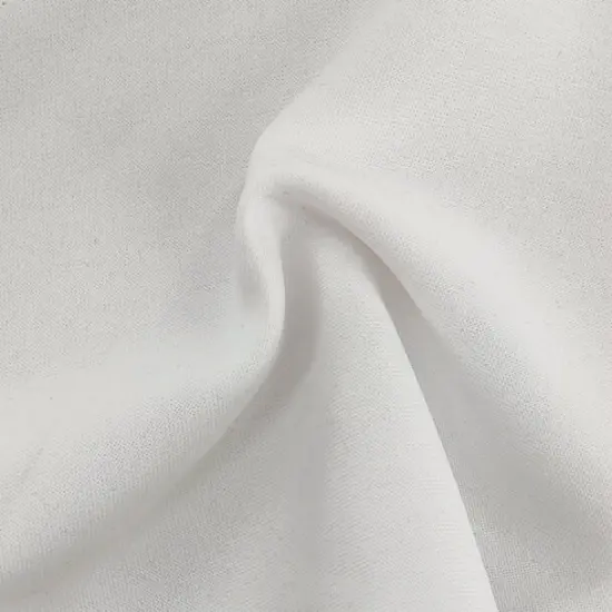 1 Yard Fleece Solid White Apparel Fabric 58/60 Inches Wide 100% Polyester {1}