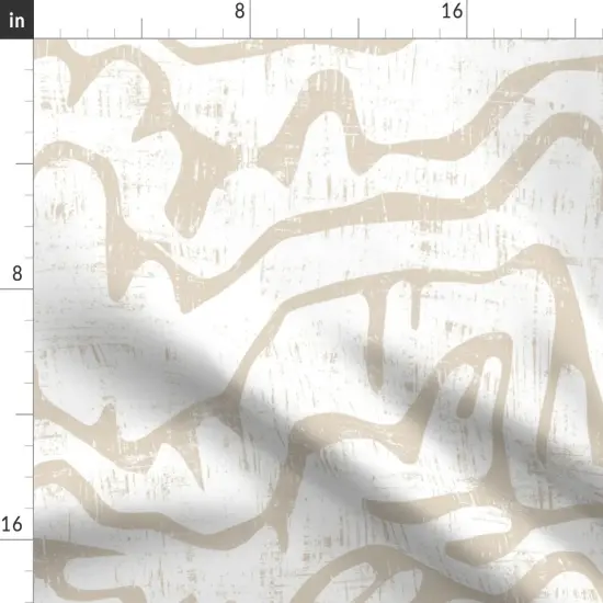 Various Fabrics by the Yard or Fat Quarter Modern Earth Tones Serene Abstract Boho Lines Geometric Faux Mudcloth Beige Calm Tranquil Custom Printed Fabric by Spoonflower {2}