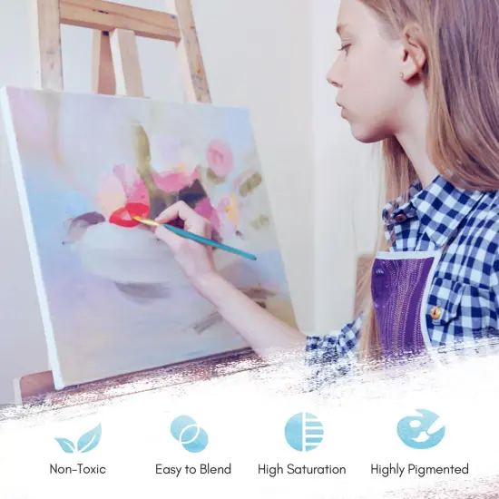 Watercolor Paint Set 50 Colors, Travel Watercolor Set with Portable Carrying Case, Papers, Brushes and Accessories, Ideal for Artists, Amateur Hobbyists and Painting Lovers {3}