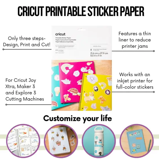 Cricut Explore 4 Craft Cutting Machine with Ultimate Sticker Making Bundle {6}