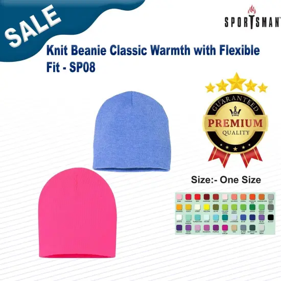 Sportsman&reg; Classic Beanie Warm Stretchy & Stylish Fit Forest {3}