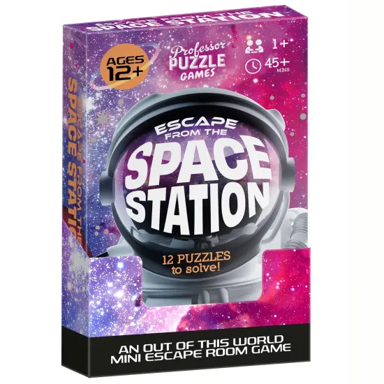 Professor Puzzle: Escape From The Space Station - An Out Of This World Mini Escape Room Game, 12 Picture-Maze-Solution Puzzles, Ages 12+, 1+ Players {5}