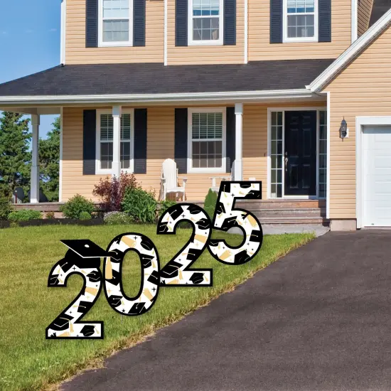 Big Dot of Happiness Hello College 2025 Graduation Party Yard Signs - Outdoor Lawn Decorations - 2025 {3}