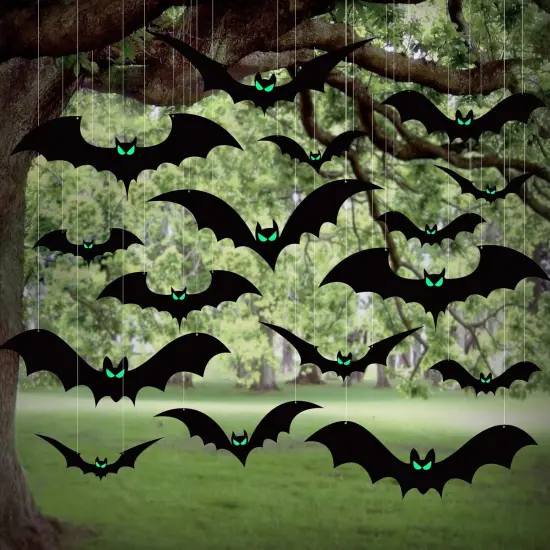20pcs Halloween Hanging Bats Decorations {1}
